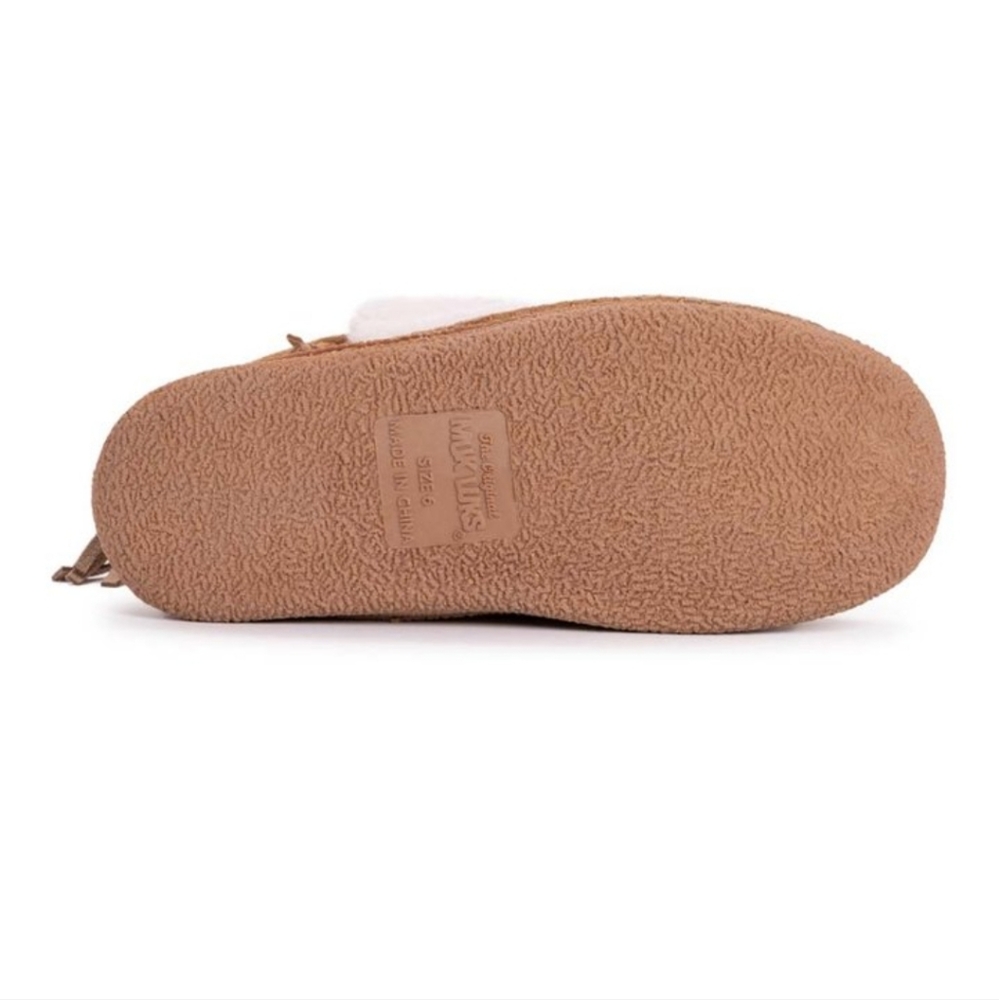 Muk Luks Leather Goods Camel Fringe Suede Boots, 8 & 9 - Picture 3 of 7